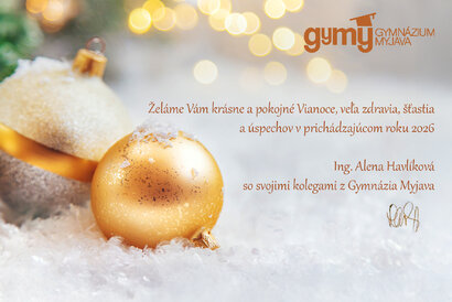 Krásne a pokojné Vianoce a šťastný rok 2026